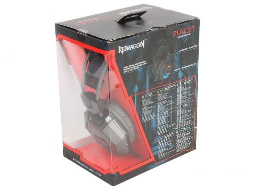 Гарнитура Redragon Placet (красный + черный, кабель 2,2 м)