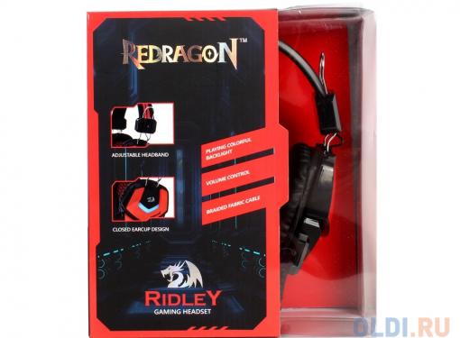 Гарнитура Redragon Ridley (красный + черный, кабель 2,2 м)