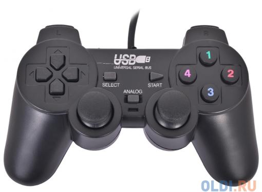 Геймпад 3Cott Single GP-01, 12 кнопок, вибрация, USB,черный