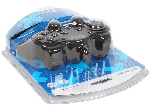 Геймпад Defender GAME RACER TURBO RS3 USB 12 кнопок + два аналоговых джойстика + кнопка AUTO12