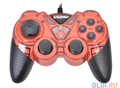 Геймпад 3Cott Single GP-05, 14 кнопок, вибрация, USB, красный