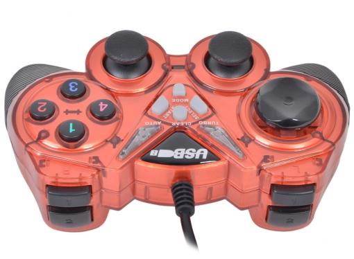 Геймпад 3Cott Single GP-05, 14 кнопок, вибрация, USB, красный