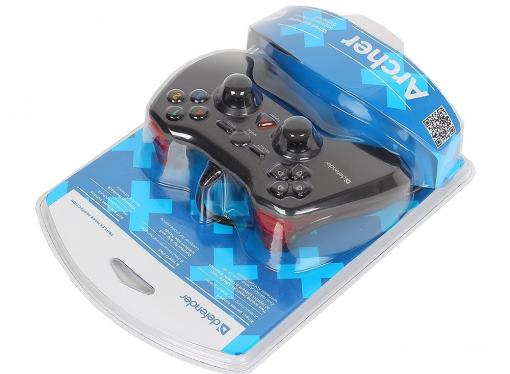 Геймпад проводной Defender Archer USB-PS2/3, 12 кнопок, 2 стика