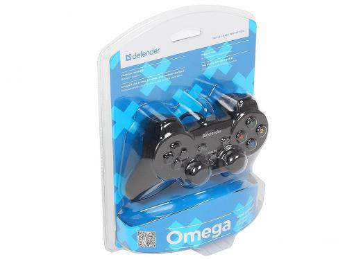 Геймпад проводной Defender Omega USB, 12 кнопок, 2 стика