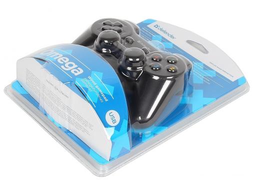 Геймпад проводной Defender Omega USB, 12 кнопок, 2 стика