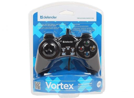 Геймпад проводной Defender Vortex USB, 13 кнопок