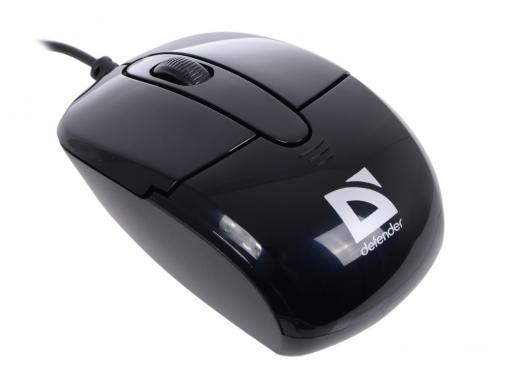 Мышь Defender Optimum MS-130 USB B(Черный) 2кн+кл 800dpi