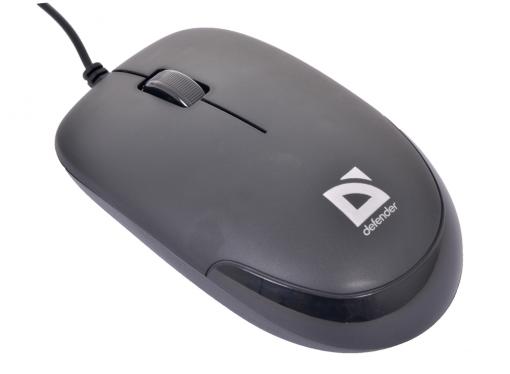 Мышь Defender  Datum MM-010 Black (Черн), USB 3кн+кл,1000 dpi