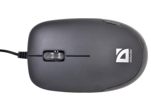 Мышь Defender  Datum MM-010 Black (Черн), USB 3кн+кл,1000 dpi