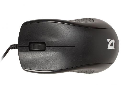 Проводная оптическая мышь DEFENDER Optimum MB-160 черный, 3 кнопки,1000 dpi, USB