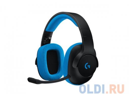 (981-000703) Гарнитура Logitech Gaming Headset G233 Prodigy Black/Cyan