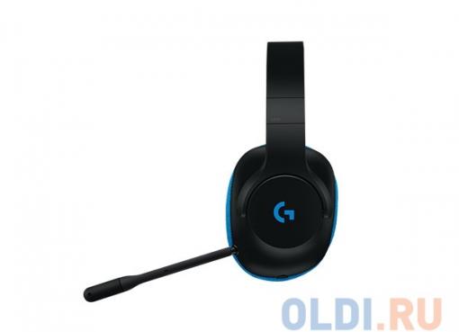(981-000703) Гарнитура Logitech Gaming Headset G233 Prodigy Black/Cyan