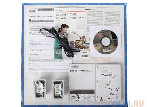Принтер Canon PIXMA iP-2840 Струйный, 4800x 600, 8,0 изобр./мин для ч/б, 4,0 изобр./мин для цветной, A4, A5, B5, LTR, конверт, фотобумага: 13x18 см, 1