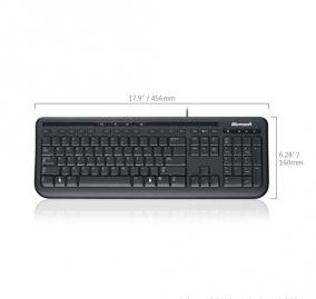 (ANB-00018) Клавиатура Microsoft Wired 600 Keyboard USB Black Retail