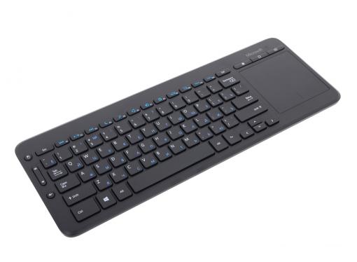 Клавиатура Microsoft All-in-One Media Keyboard черный (N9Z-00018) Беспроводная, 2.4Ghz, тонкая, Multimedia Touch