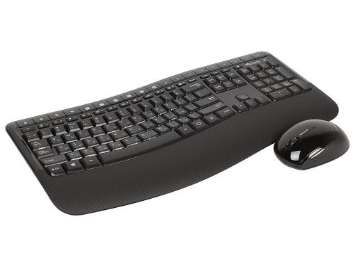 Клавиатура + мышь Microsoft 5050 (PP4-00017) клав:черный мышь:черный USB беспроводная Multimedia