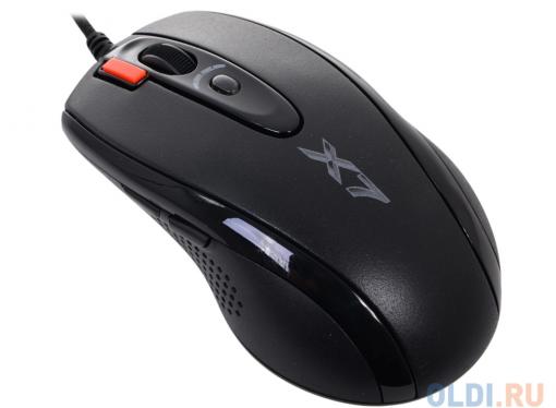 Мышь A4-Tech X-710BK, USB (черный) 6 кн, 1 кл-кн, 2000 dpi