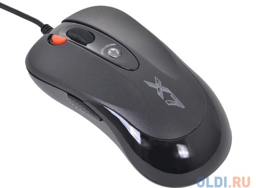Мышь A4-Tech X-705K, USB (черный) 3 кн, 1 кл-кн, 400-2000 dpi