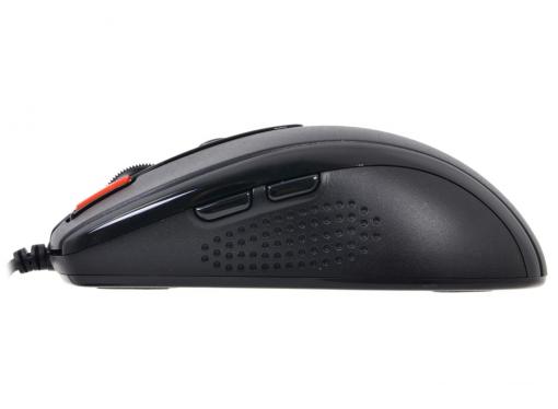 Мышь A4-Tech XL-750BK, USB  6 кн,  600-3600 dpi