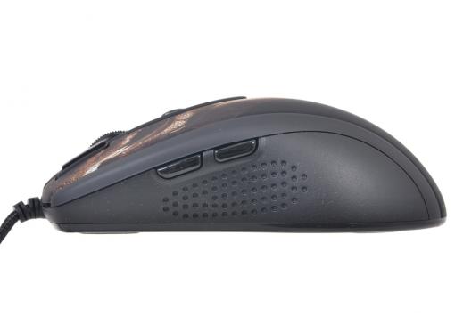 Мышь A4-Tech XL-750BH, USB (кожа ) желто-коричневая