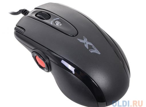 Мышь A4-Tech XL-755BK, USB (черный) 9 кн, 1 кл-кн, 100-3600 dpi