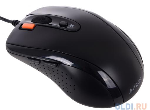 Мышь A4-Tech N-70FX-1, USB (черный) 2+1 кл-кн, V-Track