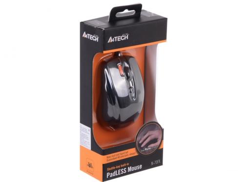 Мышь A4-Tech N-70FX-1, USB (черный) 2+1 кл-кн, V-Track