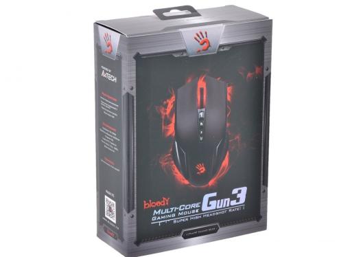 Мышь A4-Tech  Bloody V5, USB (черный) 8 кн, 3200 dpi