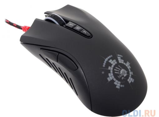Мышь A4 Bloody A91 Blazing черный оптическая (4000dpi) USB2.0 игровая (7but)