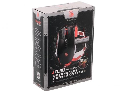 Мышь A4 Bloody Terminator TL60 черный/серый лазерная (8200dpi) USB2.0 игровая (8but)
