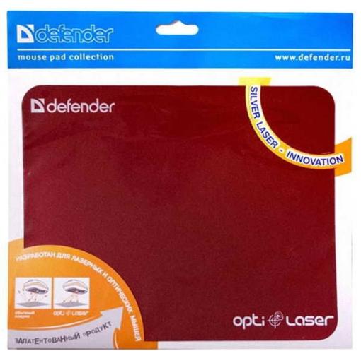 Коврик для  мыши Defender  пластиковый Silver opti-laser  220х180х0.4