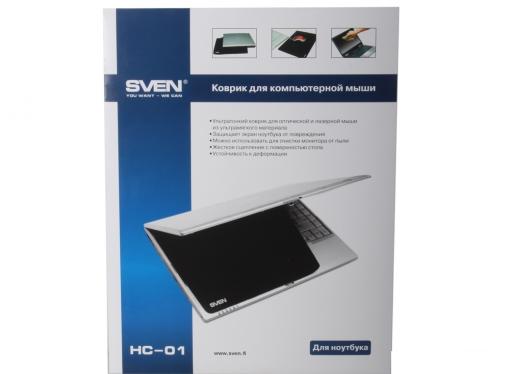 Коврик для мыши SVEN HC-01-01, темно-синий, 300х225х1,5 мм, материал: микрофибра на прорезиненной основе