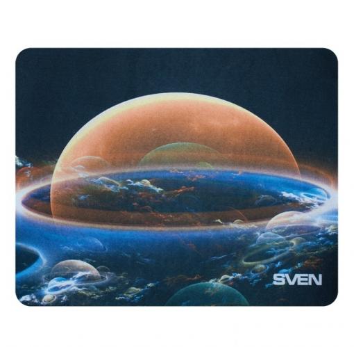 Коврик для мыши SVEN SA (8 рисунков), 220х180х0,7 мм, материал: 100% полиэстер + полиуретан