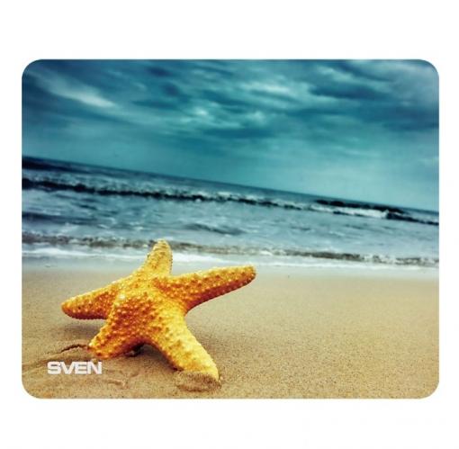 Коврик для мыши SVEN SA (8 рисунков), 220х180х0,7 мм, материал: 100% полиэстер + полиуретан