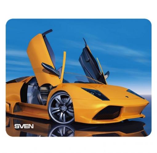 Коврик для мыши SVEN SA (8 рисунков), 220х180х0,7 мм, материал: 100% полиэстер + полиуретан
