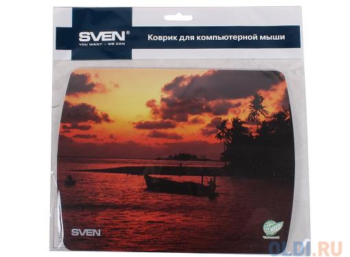 Коврик для мыши SVEN UA (8 рисунков), 230х180х2,35 мм, материал: полипропилен + вспененный полиэтилен