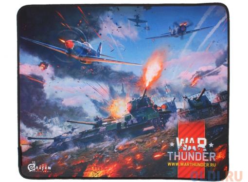 Коврик для мыши  QCYBER CROSSFIRE EXPERT WAR THUNDER , 430x360x4 мм, игровая поверхность Qcyber Crossfire expert, поверхность: тонкое плетение, основа