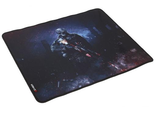 Коврик для мыши  QCYBER KING PAD, игровая поверхность,  размер 430x360x4 мм, поверхность: тонкое плетение, основа: натуральный каучук, оверлок.