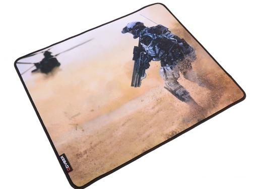 Коврик для мыши  QCYBER SAHARA, игровая поверхность,  размер 430x360x4 мм, поверхность: тонкое плетение, основа: натуральный каучук, оверлок.