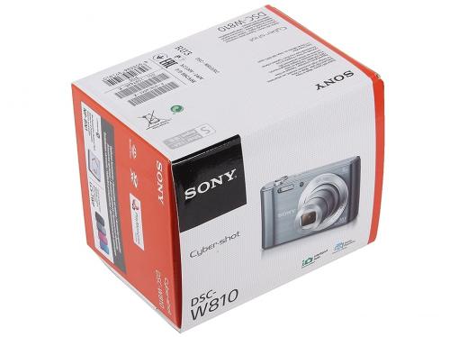 Фотоаппарат SONY DSC-W810S Silver (20Mp, 6x zoom, 2.7