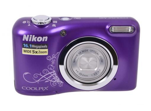 Фотоаппарат Nikon Coolpix A10 Purple Purple Lineart (16Mp, 5x zoom, SD, USB, 2.7
