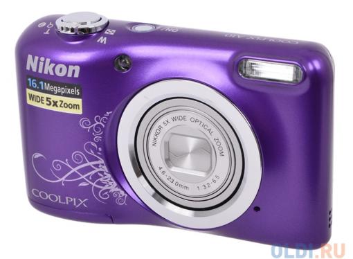 Фотоаппарат Nikon Coolpix A10 Purple Purple Lineart (16Mp, 5x zoom, SD, USB, 2.7