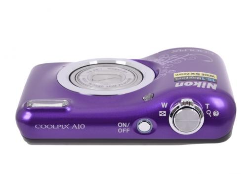 Фотоаппарат Nikon Coolpix A10 Purple Purple Lineart (16Mp, 5x zoom, SD, USB, 2.7