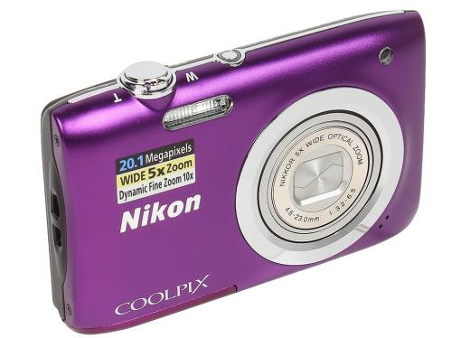 Фотоаппарат Nikon Coolpix A100 Purple (20.1Mp, 5x zoom, SD, USB, 2.6