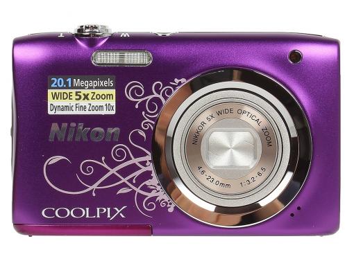 Фотоаппарат Nikon Coolpix A100 Purple Lineart (20.1Mp, 5x zoom, SD, USB, 2.6