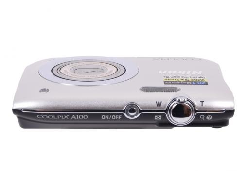 Фотоаппарат Nikon Coolpix A100 Silver (20.1Mp, 5x zoom, SD, USB, 2.6