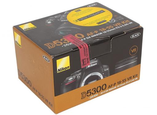 Фотоаппарат Nikon D5300 Black KIT (DX 18-55 VR AF-P 24.1Mp, 3