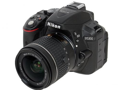 Фотоаппарат Nikon D5300 Black KIT (DX 18-55 VR AF-P 24.1Mp, 3