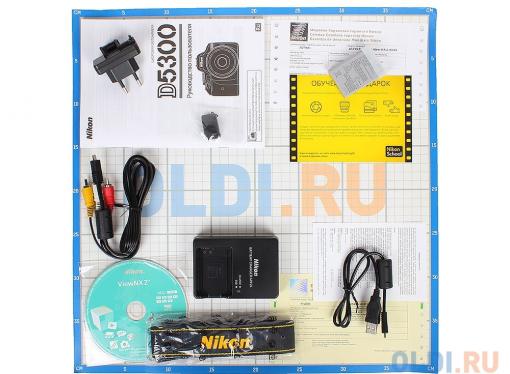Фотоаппарат Nikon D5300 Black KIT (DX 18-55 VR AF-P 24.1Mp, 3