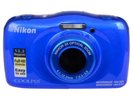 Фотоаппарат Nikon Coolpix W100 Blue Backpack KIT (13.2Mp, 3x zoom, 2.7